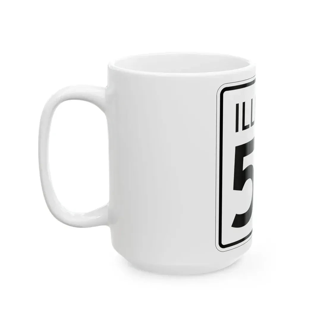 Illinois 55 1960 (Illinois) (Road Sign) White Coffee Mug - Go Mug Yourself
