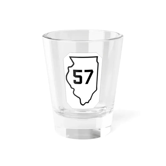 Illinois 57 1926 (Illinois) (Road Sign) Shot Glass 1.5oz 1.5oz - Go Mug Yourself