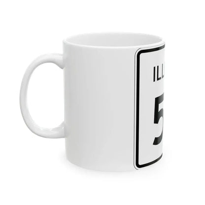 Illinois 57 (Illinois) (Road Sign) White Coffee Mug - Go Mug Yourself