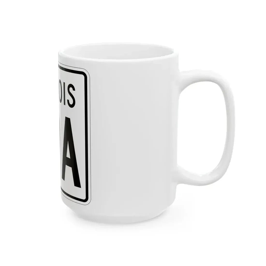 Illinois 59A 1960 (Illinois) (Road Sign) White Coffee Mug - Go Mug Yourself