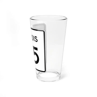 Illinois 65 (Illinois) (Road Sign) Pint Glass 16oz - Go Mug Yourself