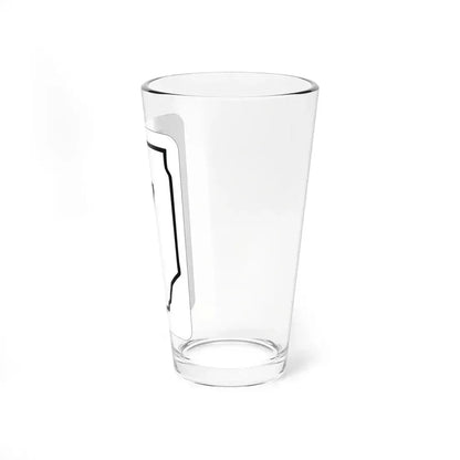 Illinois 7 1950 (Illinois) (Road Sign) Pint Glass 16oz - Go Mug Yourself