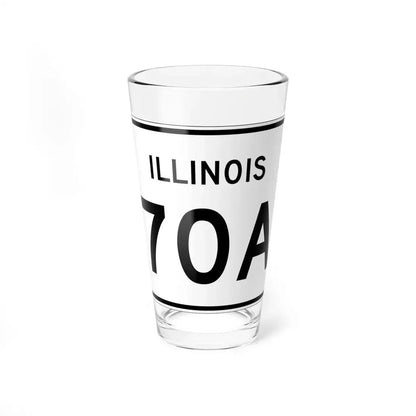 Illinois 70A (Illinois) (Road Sign) Pint Glass 16oz 16oz - Go Mug Yourself