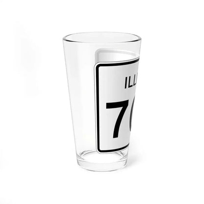 Illinois 70A (Illinois) (Road Sign) Pint Glass 16oz - Go Mug Yourself