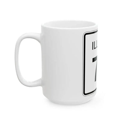 Illinois 73 (Illinois) (Road Sign) White Coffee Mug - Go Mug Yourself