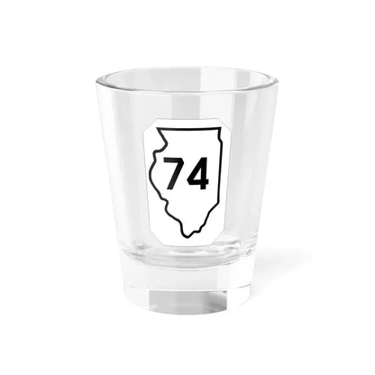 Illinois 74 1926 (Illinois) (Road Sign) Shot Glass 1.5oz 1.5oz - Go Mug Yourself