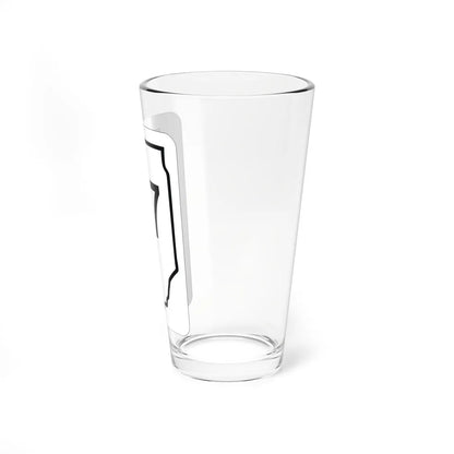 Illinois 77 1950 (Illinois) (Road Sign) Pint Glass 16oz - Go Mug Yourself