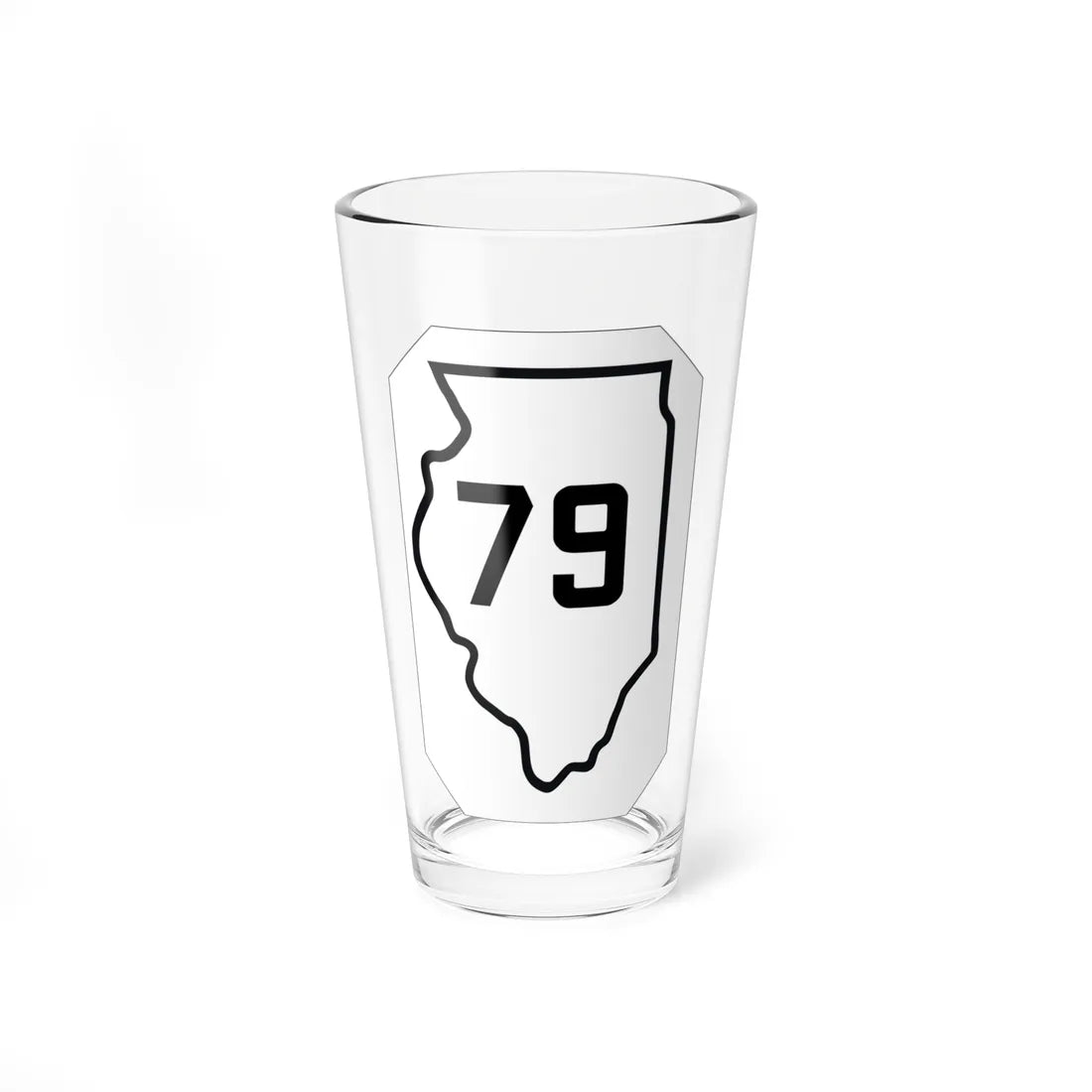 Illinois 79 1926 (Illinois) (Road Sign) Pint Glass 16oz 16oz - Go Mug Yourself