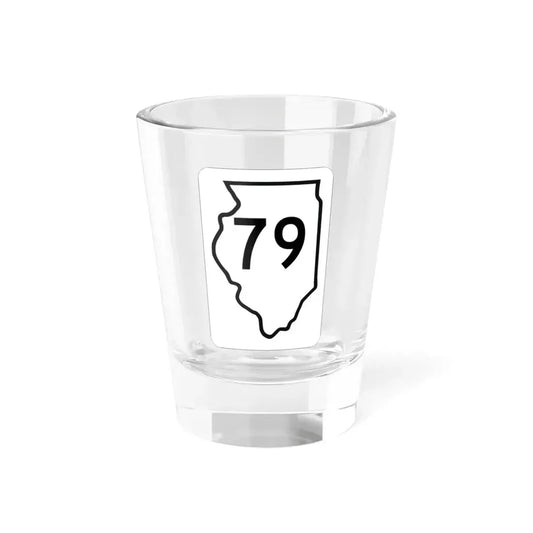 Illinois 79 1950 (Illinois) (Road Sign) Shot Glass 1.5oz 1.5oz - Go Mug Yourself