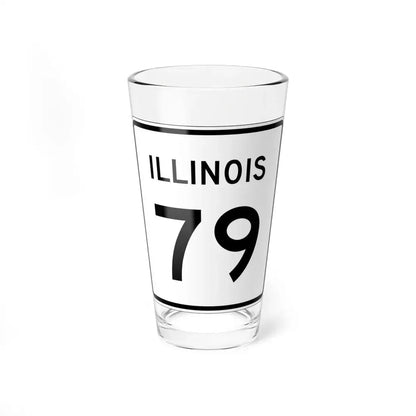 Illinois 79 (Illinois) (Road Sign) Pint Glss 16oz 16oz - Go Mug Yourself