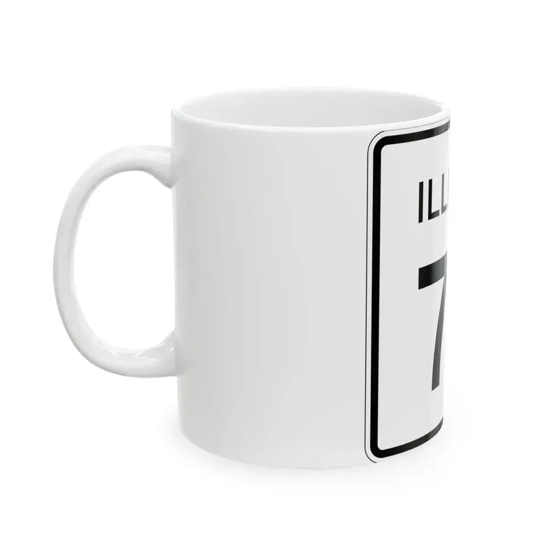 Illinois 79 (Illinois) (Road Sign) White Coffee Mug - Go Mug Yourself
