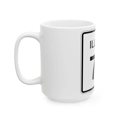 Illinois 79 (Illinois) (Road Sign) White Coffee Mug - Go Mug Yourself