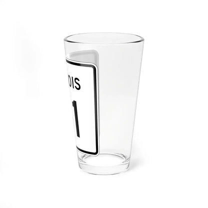 Illinois 81 (Illinois) (Road Sign) Pint Glass 16oz - Go Mug Yourself
