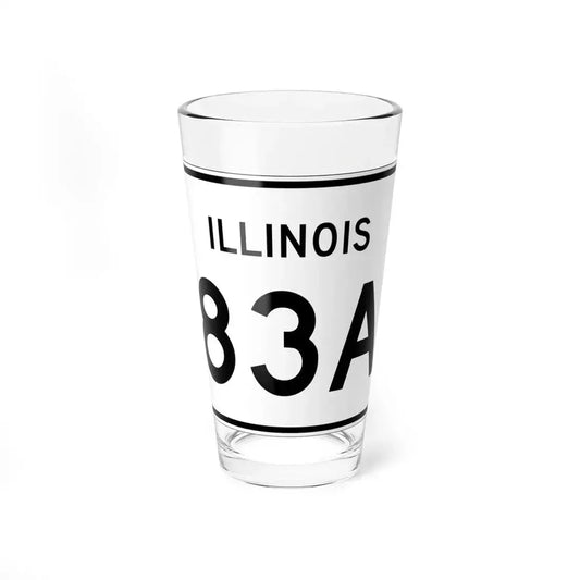 Illinois 83A (Illinois) (Road Sign) Pint Glass 16oz 16oz - Go Mug Yourself