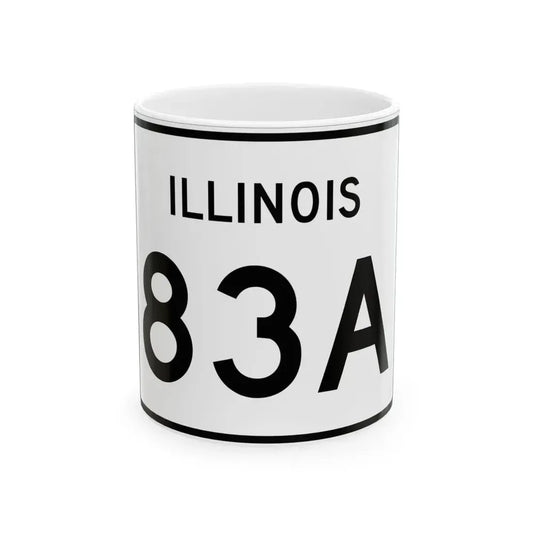 Illinois 83A (Illinois) (Road Sign) White Coffee Mug 11oz - Go Mug Yourself