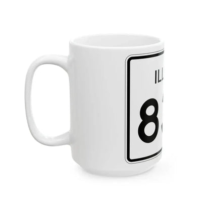 Illinois 83A (Illinois) (Road Sign) White Coffee Mug - Go Mug Yourself