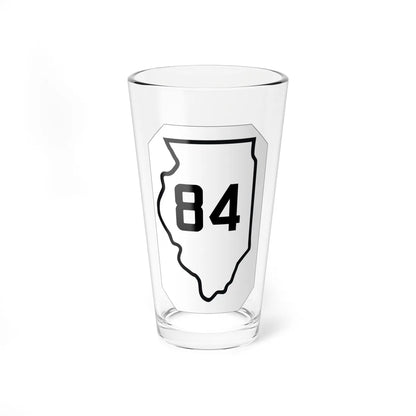 Illinois 84 1926 (Illinois) (Road Sign) Pint Glass 16oz 16oz - Go Mug Yourself