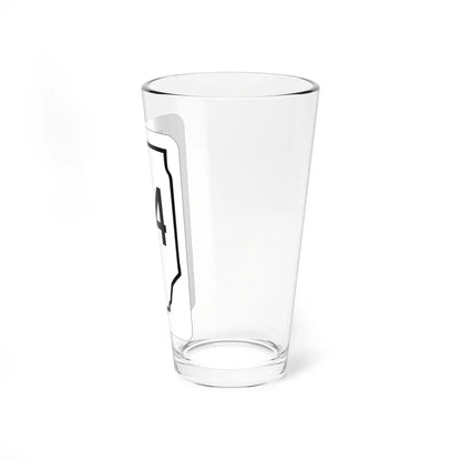 Illinois 84 1950 (Illinois) (Road Sign) Pint Glass 16oz - Go Mug Yourself