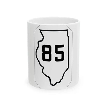 Illinois 85 1926 (Illinois) (Road Sign) White Coffee Mug 11oz - Go Mug Yourself