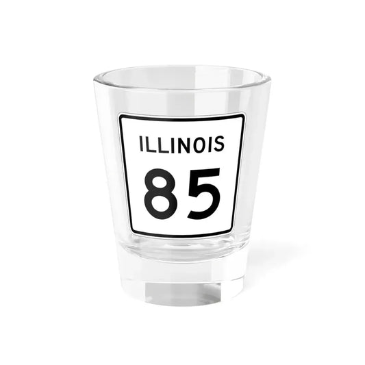 Illinois 85 (Illinois) (Road Sign) Shot Glass 1.5oz 1.5oz - Go Mug Yourself