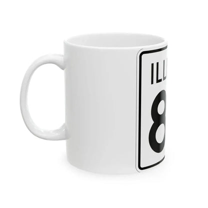 Illinois 87 1960 (Illinois) (Road Sign) White Coffee Mug - Go Mug Yourself