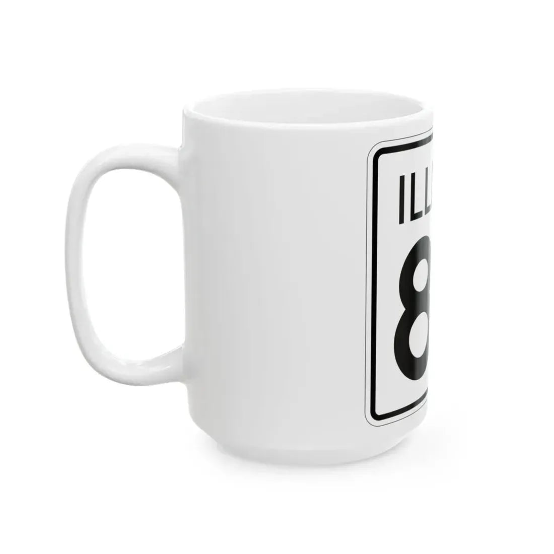 Illinois 87 1960 (Illinois) (Road Sign) White Coffee Mug - Go Mug Yourself