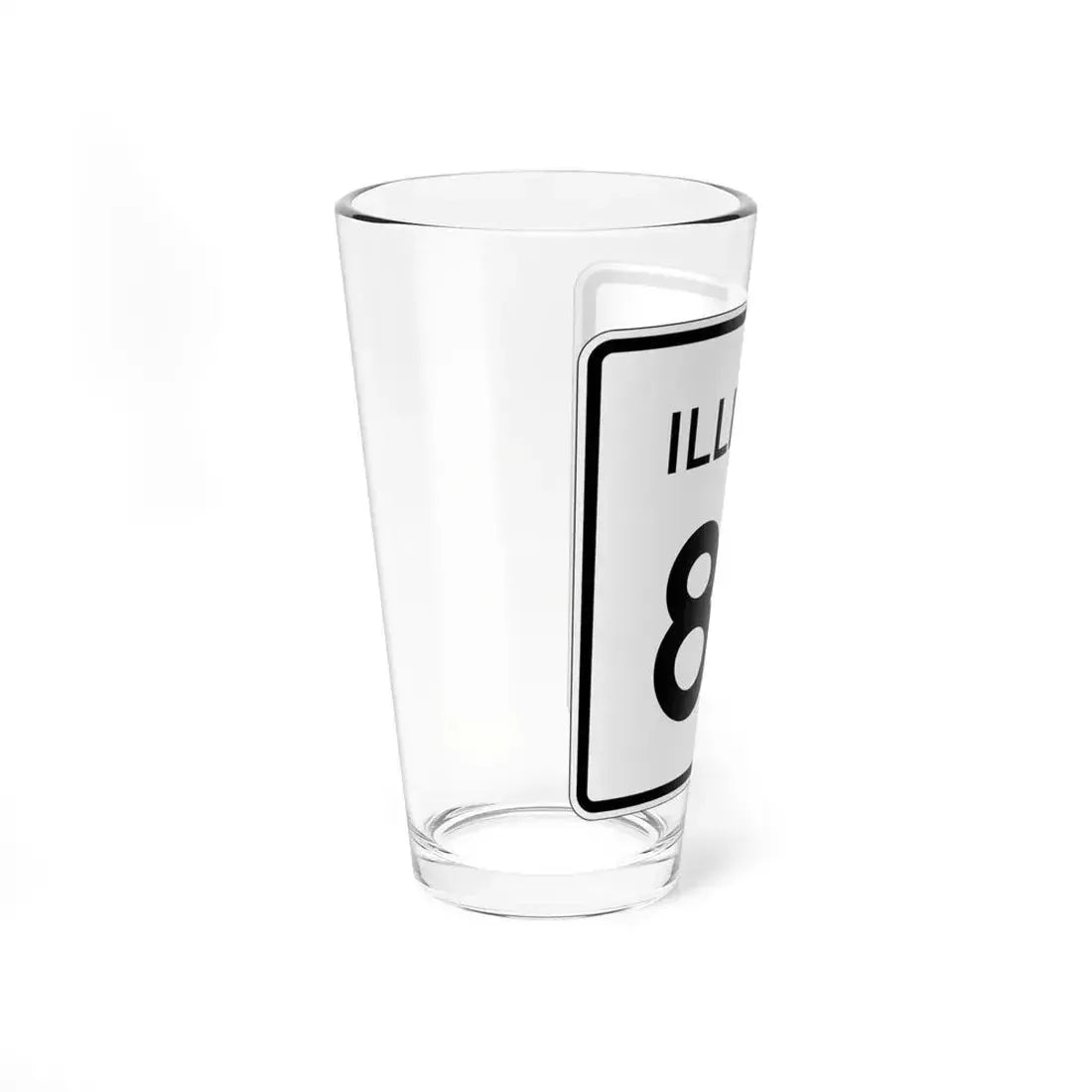 Illinois 87 (Illinois) (Road Sign) Pint Glass 16oz - Go Mug Yourself