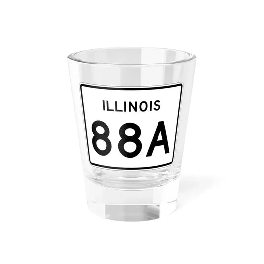 Illinois 88A (Illinois) (Road Sign) Shot Glass 1.5oz 1.5oz - Go Mug Yourself
