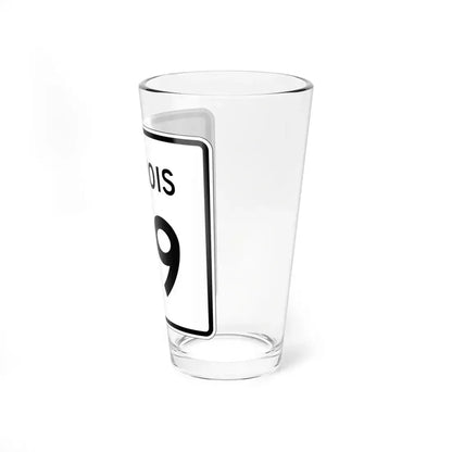 Illinois 89 (Illinois) (Road Sign) Pint Glass 16oz - Go Mug Yourself