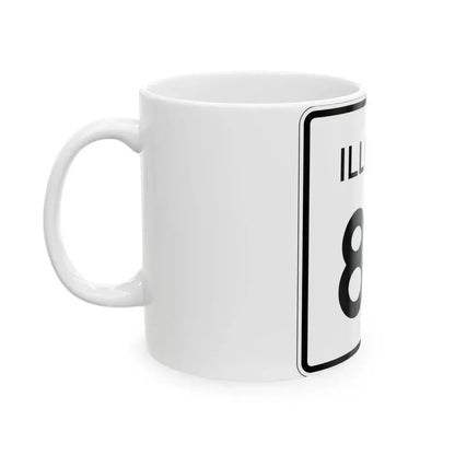 Illinois 89 (Illinois) (Road Sign) White Coffee Mug - Go Mug Yourself
