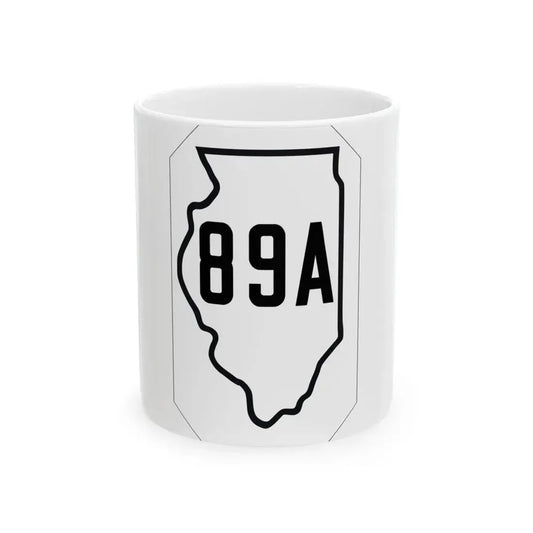 Illinois 89A 1926 (Illinois) (Road Sign) White Coffee Mug 11oz - Go Mug Yourself