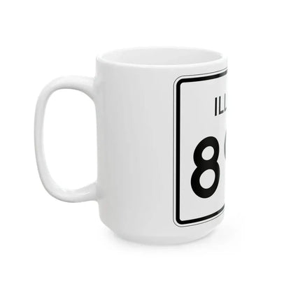 Illinois 89A (Illinois) (Road Sign) White Coffee Mug - Go Mug Yourself