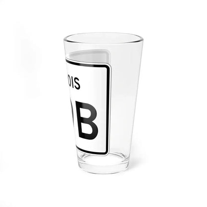 Illinois 89B (Illinois) (Road Sign) Pint Glss 16oz - Go Mug Yourself