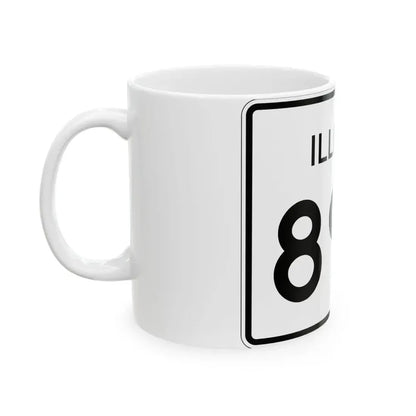 Illinois 89B (Illinois) (Road Sign) White Coffee Mug - Go Mug Yourself