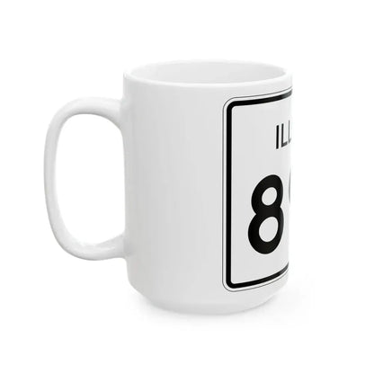 Illinois 89B (Illinois) (Road Sign) White Coffee Mug - Go Mug Yourself