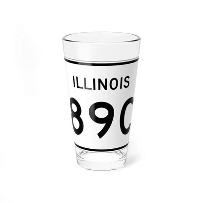 Illinois 89C (Illinois) (Road Sign) Pint Glass 16oz 16oz - Go Mug Yourself