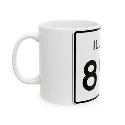 Illinois 89C (Illinois) (Road Sign) White Coffee Mug - Go Mug Yourself
