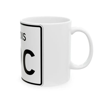 Illinois 89C (Illinois) (Road Sign) White Coffee Mug - Go Mug Yourself