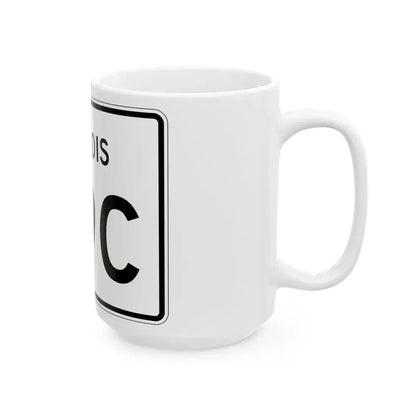 Illinois 89C (Illinois) (Road Sign) White Coffee Mug - Go Mug Yourself