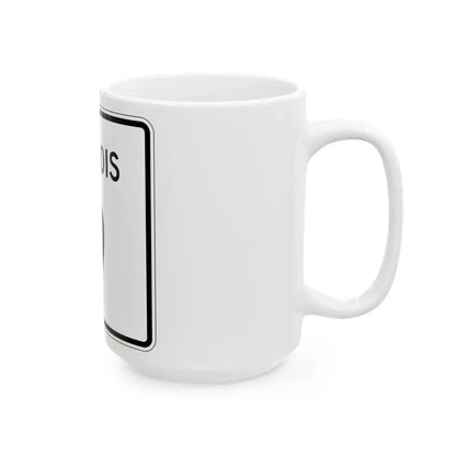 Illinois 9 (Illinois) (Road Sign) White Coffee Mug - Go Mug Yourself