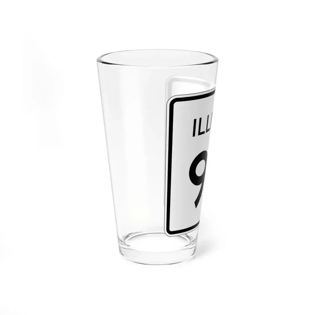 Illinois 90 (Illinois) (Road Sign) Pint Glass 16oz - Go Mug Yourself