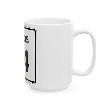 Illinois 94 (Illinois) (Road Sign) White Coffee Mug - Go Mug Yourself