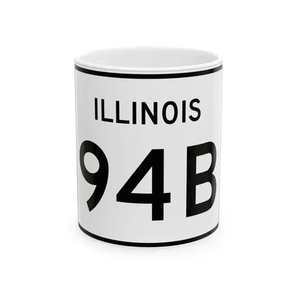 Illinois 94B (Illinois) (Road Sign) White Coffee Mug 11oz - Go Mug Yourself