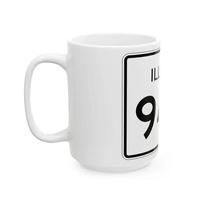 Illinois 94B (Illinois) (Road Sign) White Coffee Mug - Go Mug Yourself