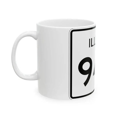 Illinois 94B (Illinois) (Road Sign) White Coffee Mug - Go Mug Yourself