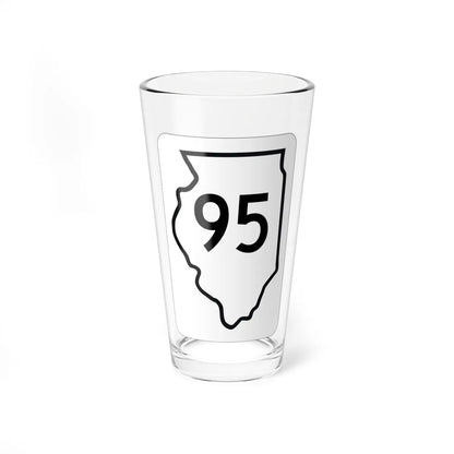 Illinois 95 1950 (Illinois) (Road Sign) Pint Glss 16oz 16oz - Go Mug Yourself