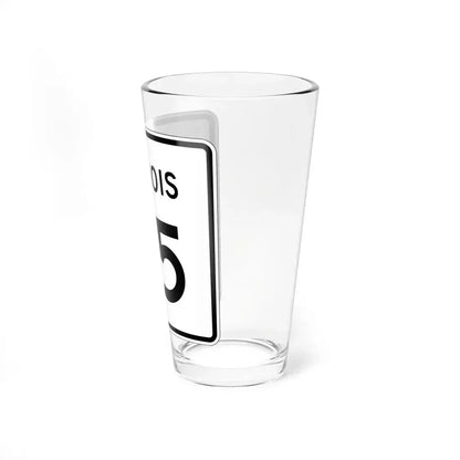 Illinois 95 (Illinois) (Road Sign) Pint Glass 16oz - Go Mug Yourself
