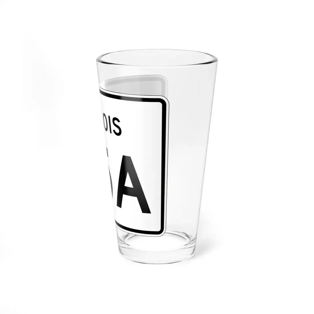 Illinois 95A (Illinois) (Road Sign) Pint Glss 16oz - Go Mug Yourself