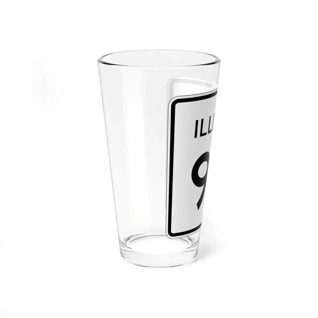 Illinois 96 (Illinois) (Road Sign) Pint Glss 16oz - Go Mug Yourself