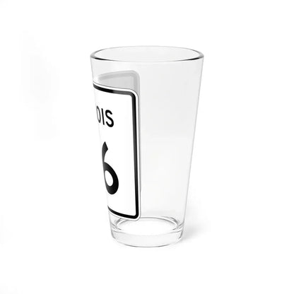 Illinois 96 (Illinois) (Road Sign) Pint Glss 16oz - Go Mug Yourself